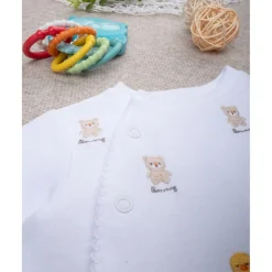 Prenatal Mono unisex sonrisa bordados por todas partes