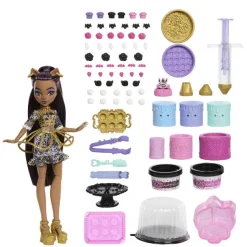 MONSTER HIGH - Kit de Pastelería con Clawdeen Wolf - Colección Scary Sweet Birthday* Muñecas