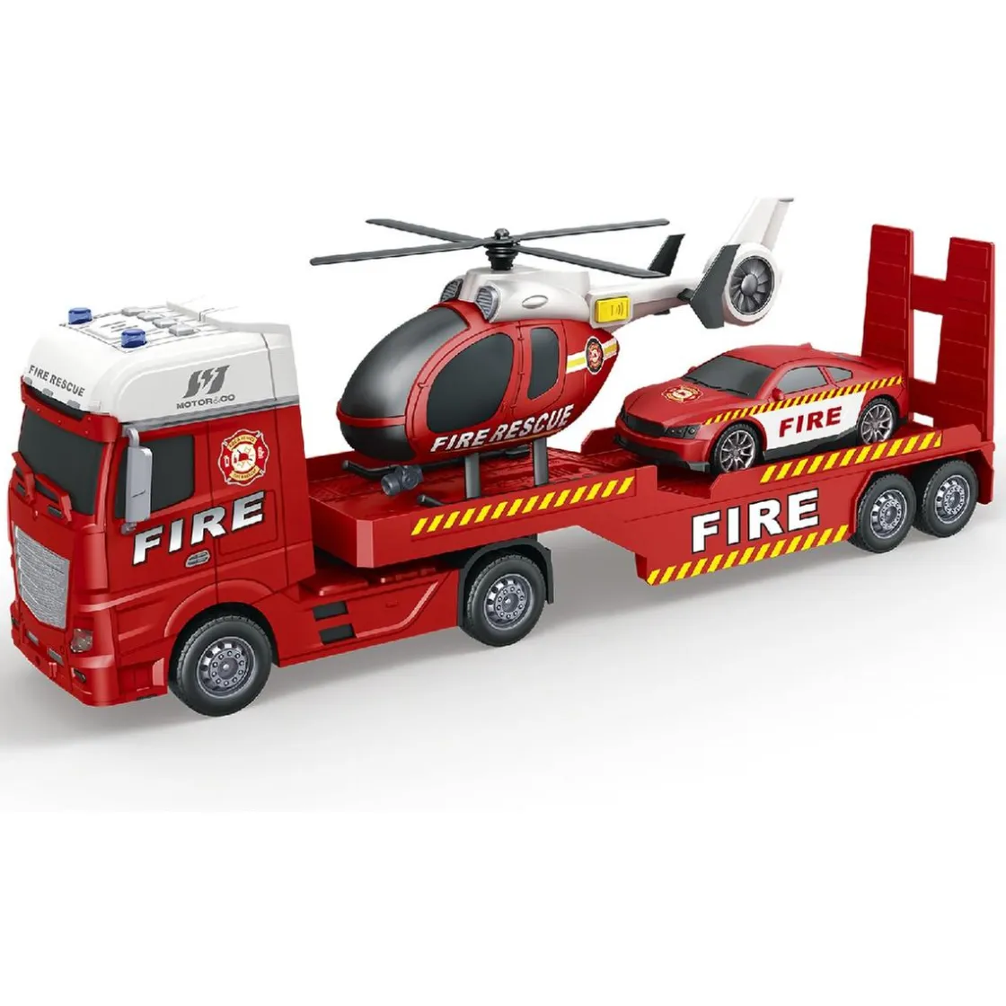 Motor & Co - Camión de rescate con helicóptero y coche (varios modelos)* Vehículos Y Circuitos