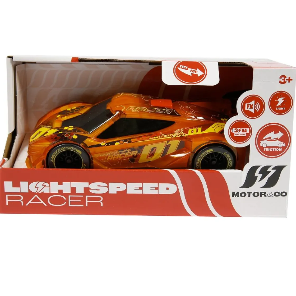 MOTOR & CO - Coche de Carreras con Luz y Sonido (Varios modelos)