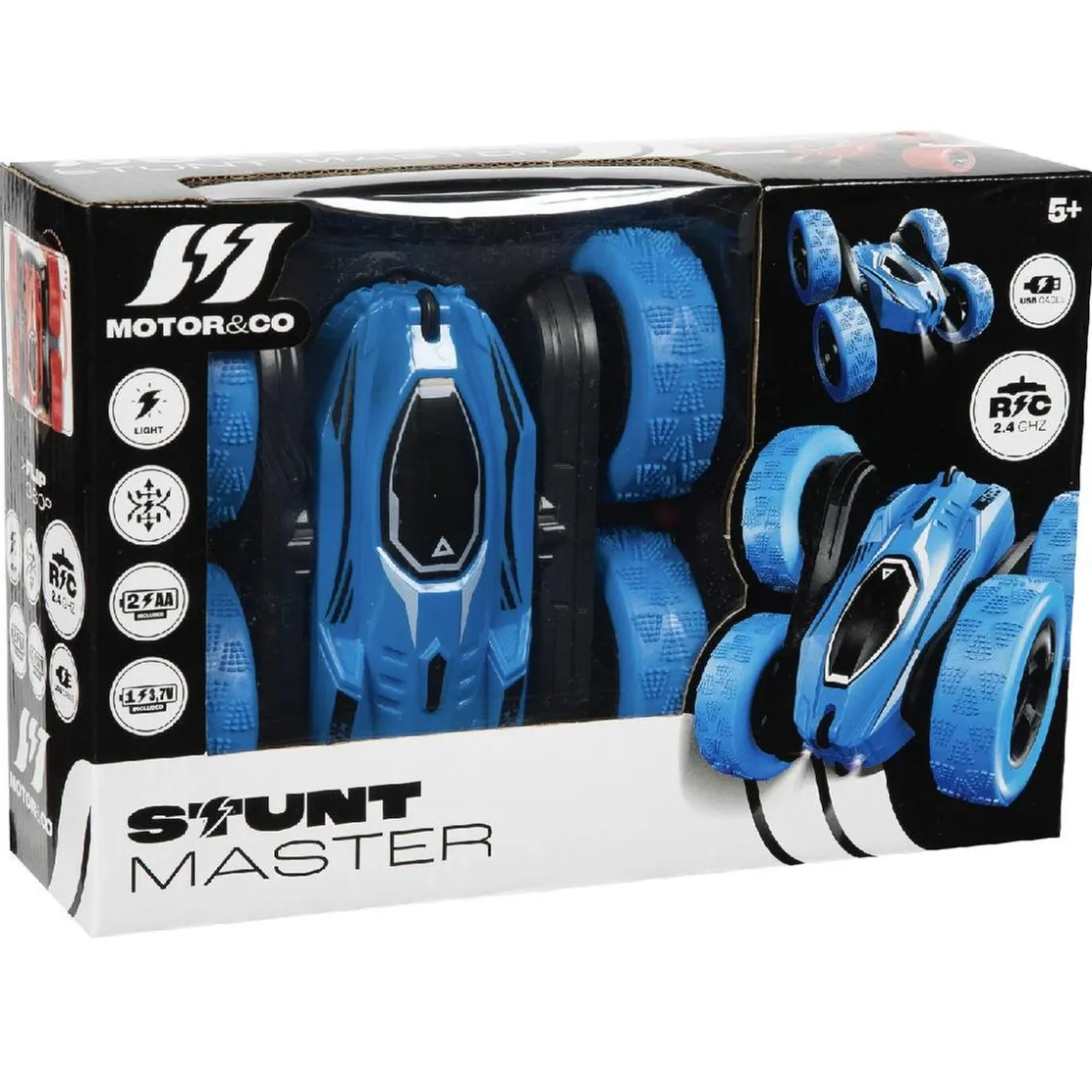 MOTORI & CO Motor & Co - Coche RC acrobacias 360º (varios colores)