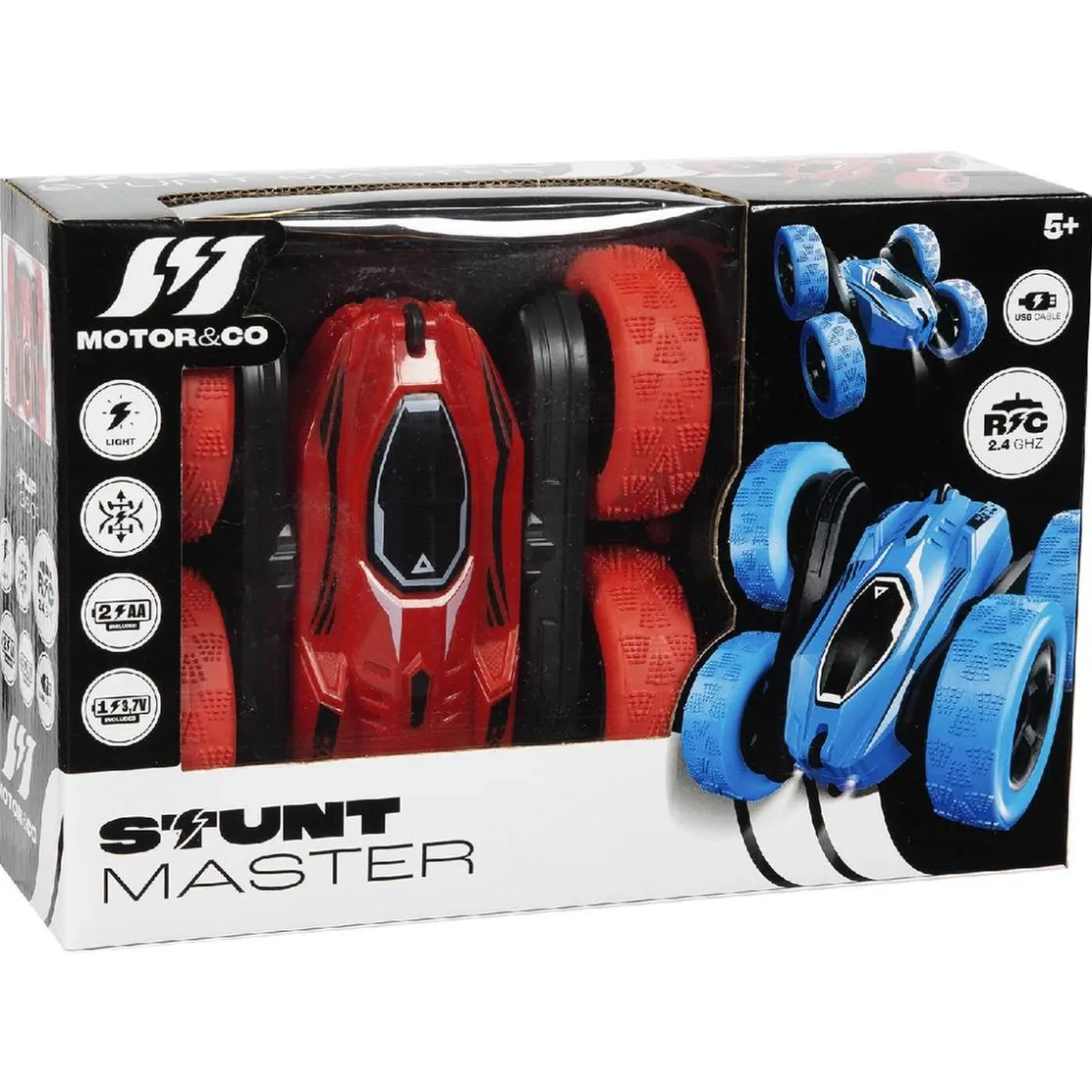 MOTORI & CO Motor & Co - Coche RC acrobacias 360º (varios colores)