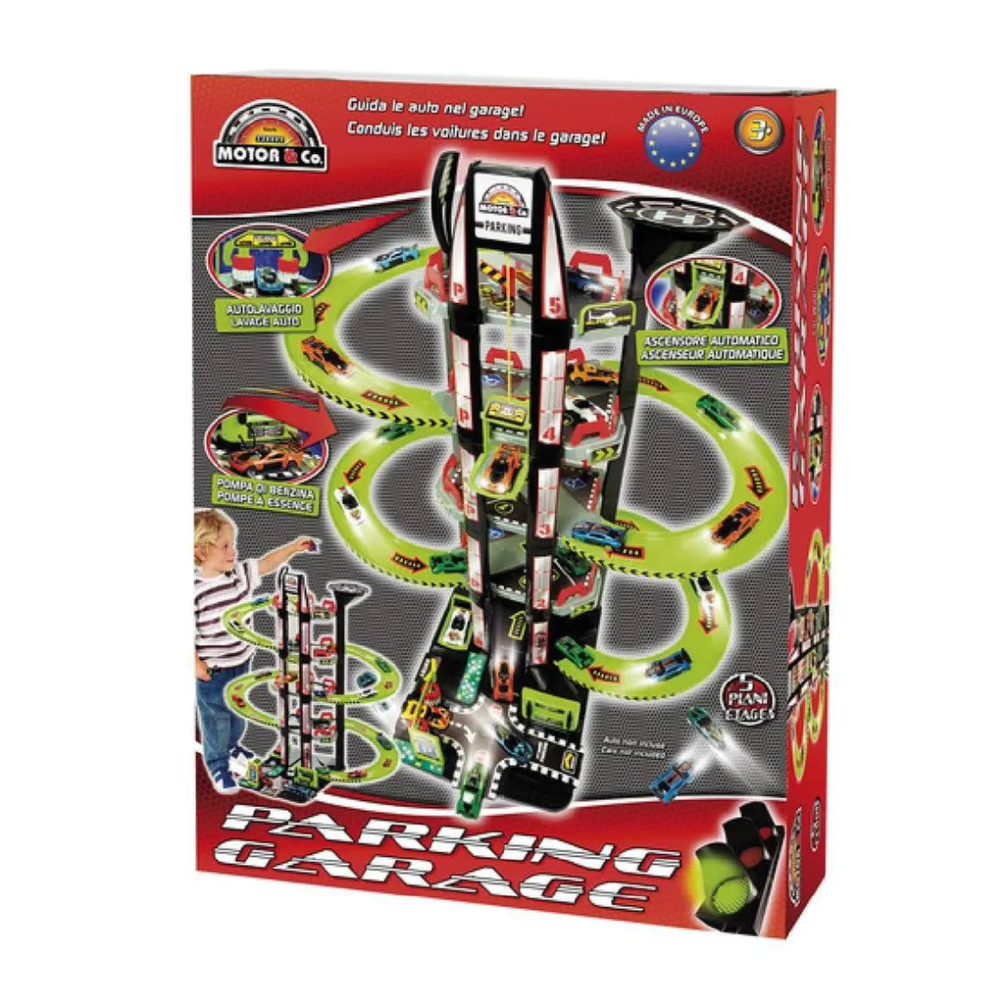 MOTORI & CO Motor & Co - Parking infantil de 5 plantas* Vehículos Y Circuitos