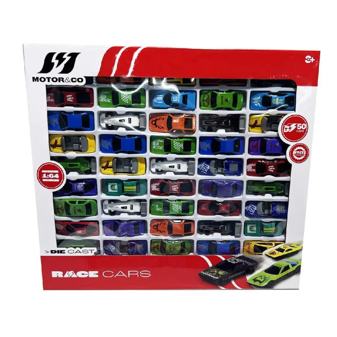 MOTORI & CO Motor & Co - Set 50 coches de metal* Vehículos Y Circuitos