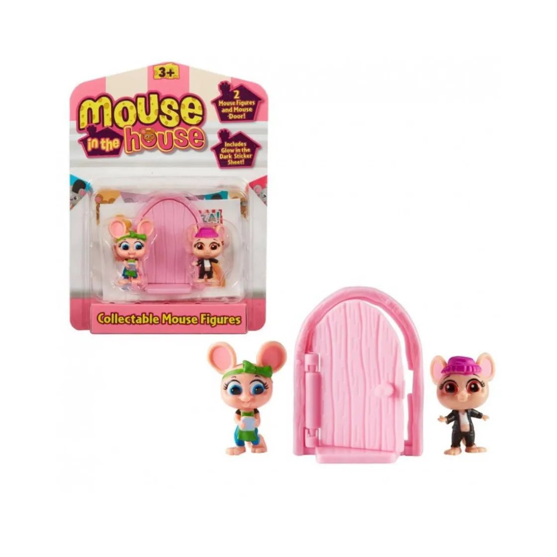 BANDAI Mouse in the House - Pack de 2 figuras (varios modelos)* Coleccionables Y Mini Mundos