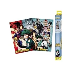 ABYSSE CORP My Hero Academia Artworks: Póster y Mini Set de 2