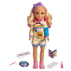 NANCY - Muñeca maquillaje arcoirirs