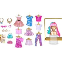 NANCY - Vestidor de looks con ropa y accesorios para muñeca glamurosa ㅤ