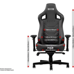 NEXT LEVEL RACING - Elite Chair Black Leather Edition
