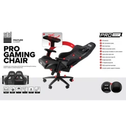 NEXT LEVEL RACING - ProGaming Chair Black Leather Edition* Videojuegos