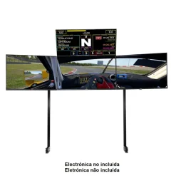 NEXT LEVEL RACING - Soporte cuatro monitores Elite Black* Videojuegos