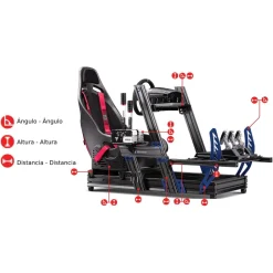 NEXT LEVEL RACING Cockpit Aluminium Simulator para sillón Gaming iRacing Edition* Videojuegos