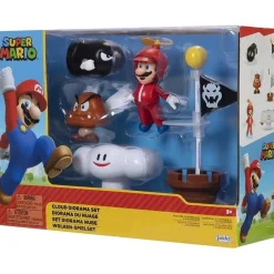NINTENDO - Super Mario - Set Diorama Nube Super Mario con Figuras ㅤ