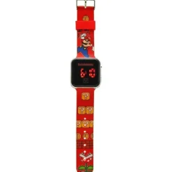 KIDS EUROSWAN S.L. Nintendo - Super Mario - Super Mario Reloj LED digital estilo Bros ㅤ
