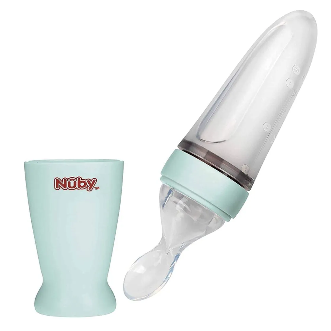 NUBY - Alimentador con cuchara de silicona