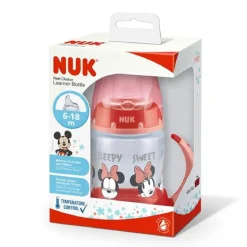 NUK - Biberón aprendizaje First Choice Minnie 150 ml 6-18 meses* Preparación Comida Y Accesorios·Tazas Y Vasos