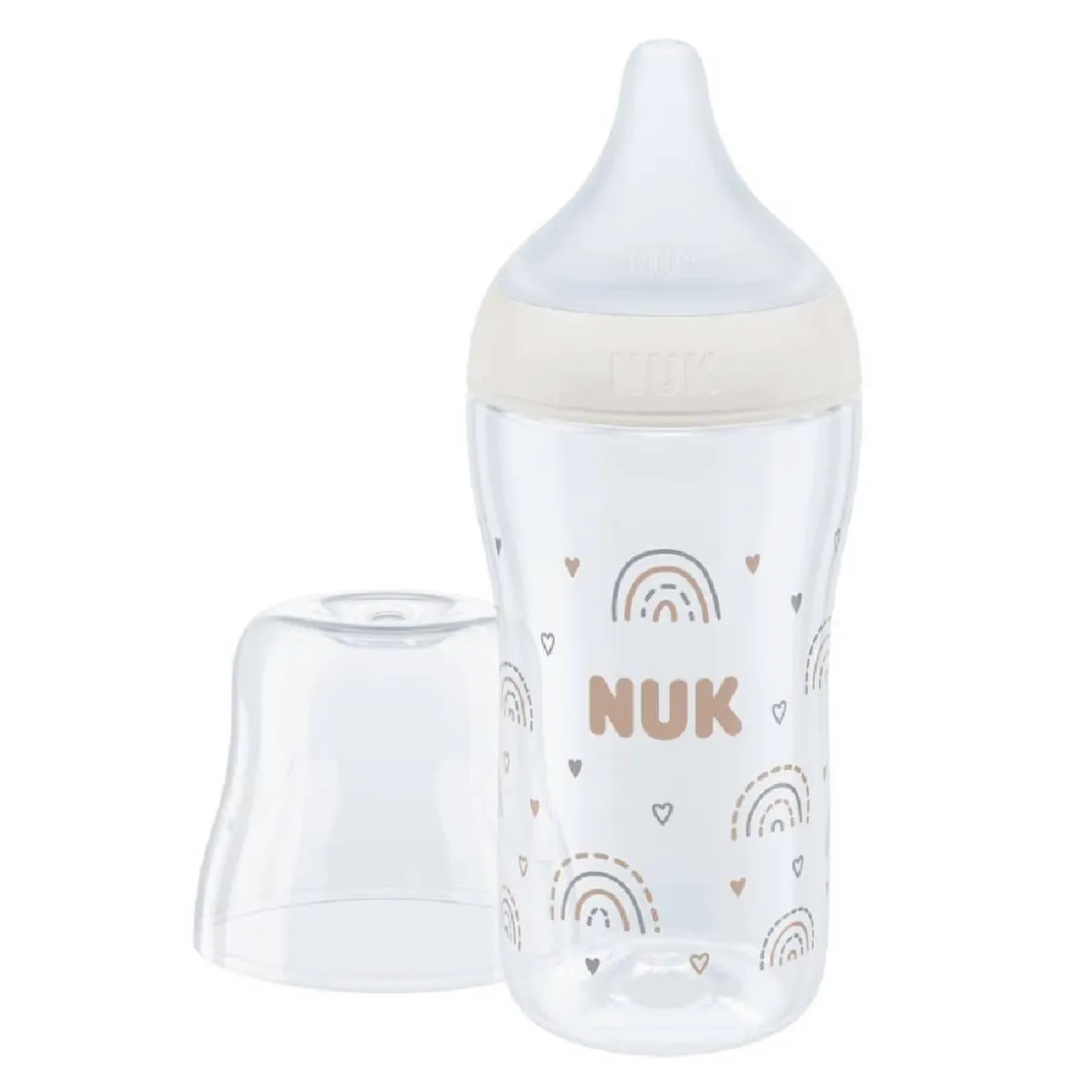 NUK - Biberón Perfect Match 260 ml Arcoíris* Biberones Y Chupetes·Biberones