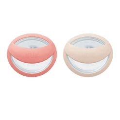 NUK - Pack 2 chupetes Mommy Feel Silicona 0-9 meses Rosa/Beige