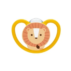 NUK - Pack 2 chupetes Space silicona 18-36 meses León/Sol