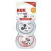 NUK - Pack 2 chupetes Space silicona Minnie 0-6 meses* Biberones Y Chupetes·Chupetes