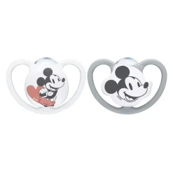 NUK - Pack 2 chupetes Space silicona Mickey 6-18 meses* Biberones Y Chupetes·Chupetes