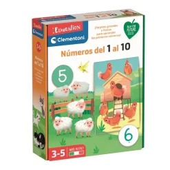 CLEMENTONI Numeros del 1 al 10 - Juego de mesa* Juguetes Educativos Y Libros