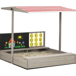 Outsunny - Arenero de madera con toldo y pizarra* Juguetes De Verano