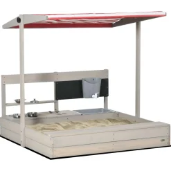 Outsunny - Arenero de madera con toldo