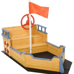 Outsunny - Arenero galeón de madera