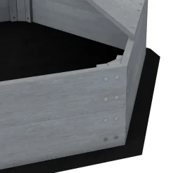 Outsunny - Arenero infantil madera Barco