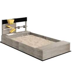 Outsunny - Arenero infantil de madera con juegos