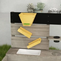 Outsunny - Arenero infantil de madera con juegos