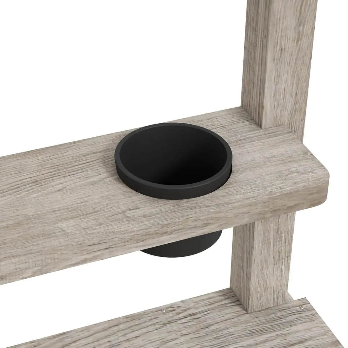 Outsunny - Arenero infantil de madera con juegos