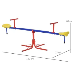 Outsunny - Balancín Giratorio 360° 180 cm* Columpios