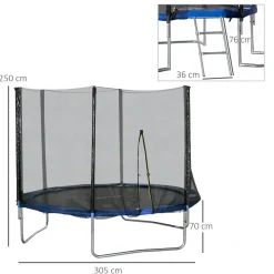 Homcom Outsunny - Cama elástica infantil 305 cm* Camas Elásticas