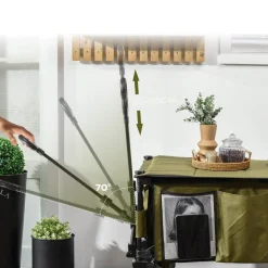 Outsunny - Carro con tablero plegable Verde* Juguetes De Verano