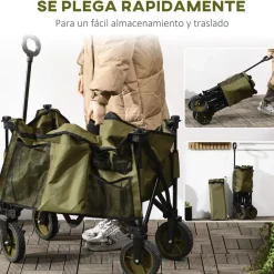 Outsunny - Carro con tablero plegable Verde* Juguetes De Verano