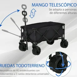 Outsunny - Carro de playa plegable* Juguetes De Verano