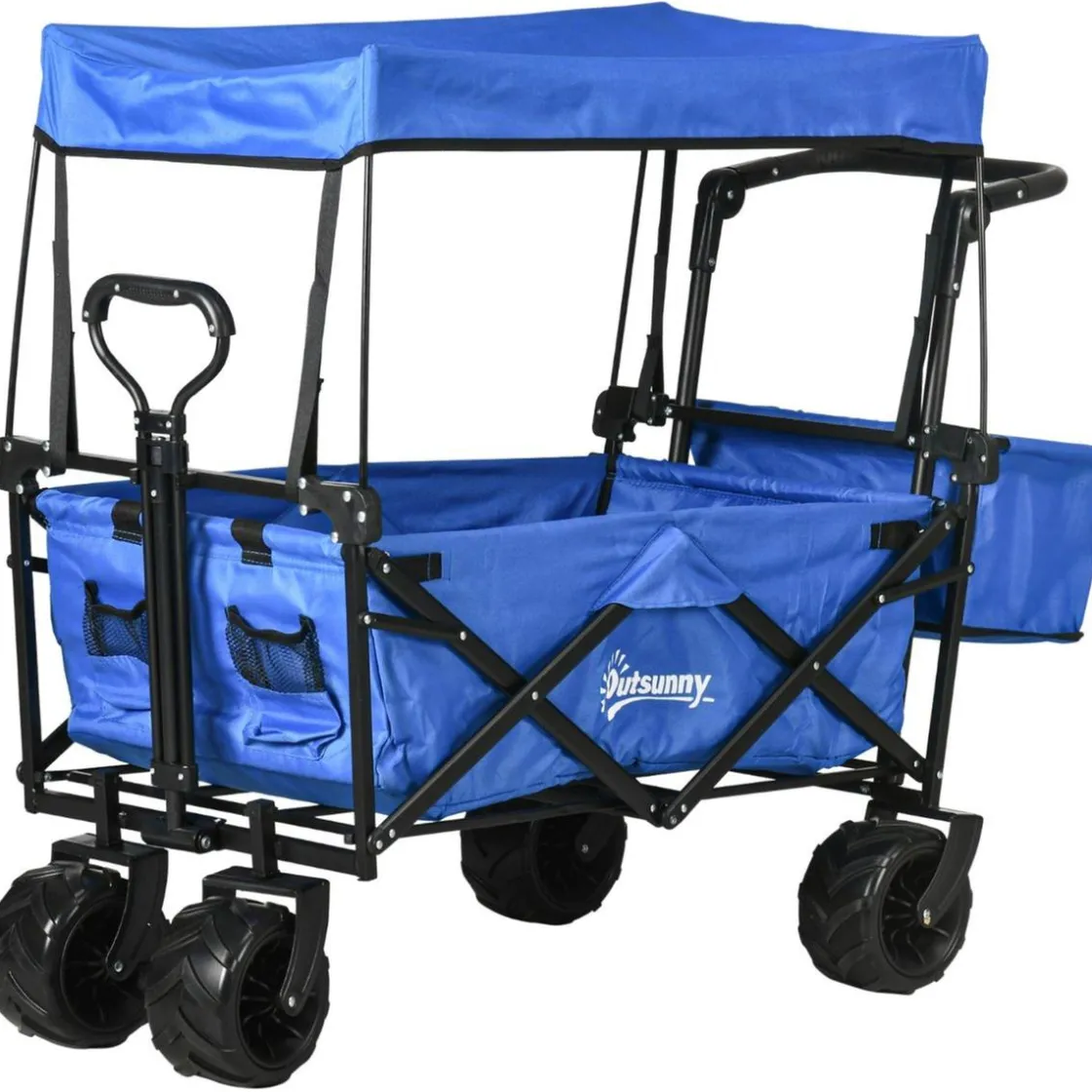 Outsunny - Carro plegable con toldo Azul