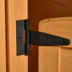 OUTSUNNY - Casita de jardín de madera con banco y macetero