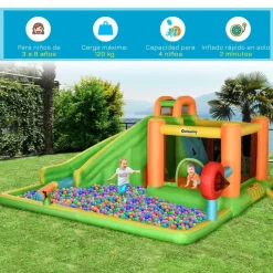 Outsunny - Castillo hinchable 7 en 1 grande* Castillos Hinchables