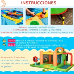 Outsunny - Castillo hinchable 7 en 1 grande* Castillos Hinchables