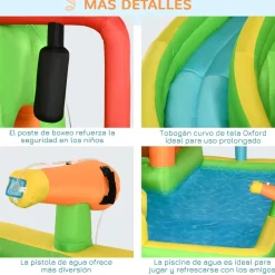 Outsunny - Castillo hinchable 7 en 1 grande* Castillos Hinchables