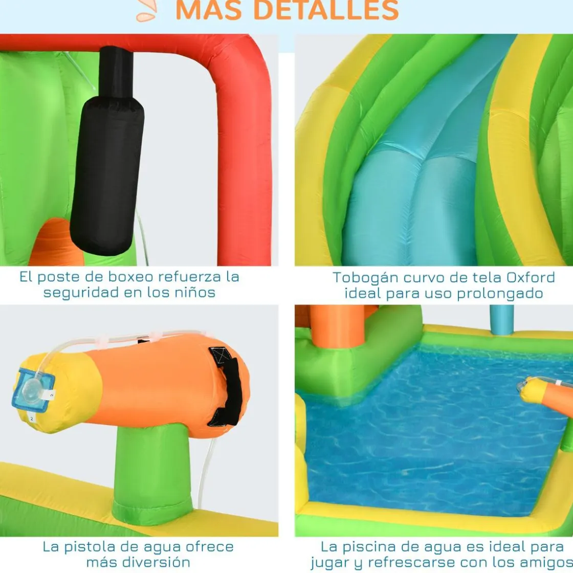 Outsunny - Castillo hinchable 7 en 1 grande* Castillos Hinchables