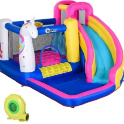 Outsunny - Castillo hinchable infantil 5 en 1* Castillos Hinchables