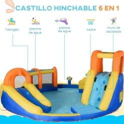 Outsunny - Castillo hinchable 6 en 1 grande* Castillos Hinchables