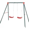 OUTSUNNY - Columpio metálico doble