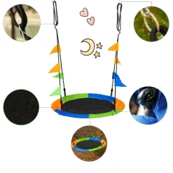 Outsunny - Columpio Nido de Tela Oxford* Entretenimiento·Hamacas Y Columpios|Columpios