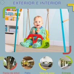 Outsunny - Columpio para bebé 3 en 1