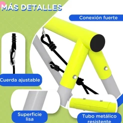 Outsunny - Conjunto 4 en 1 Columpios con Escalador